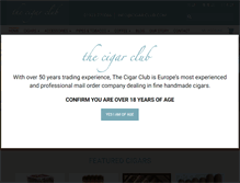 Tablet Screenshot of cigar-club.com